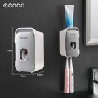 Porte-Brosse à Dents Mural avec Distributeur Automatique de Dentifrice